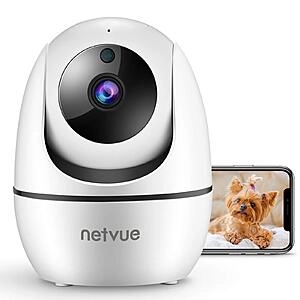 NETVUE 1080P FHD 2.4GHz WiFi Pet Camera w/code