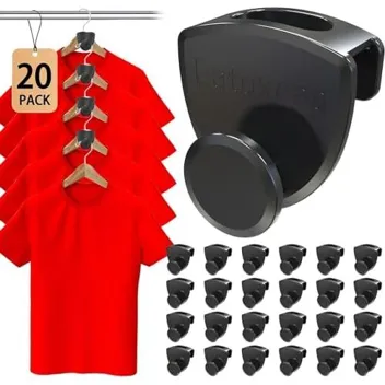 20-Piece Clothes Hanger Connector Hooks