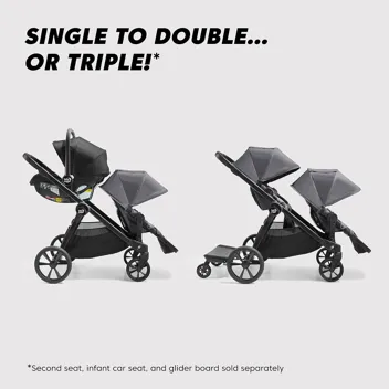 Baby Jogger City Select 2 Single-to-Double Modular Stroller, Flint Sage