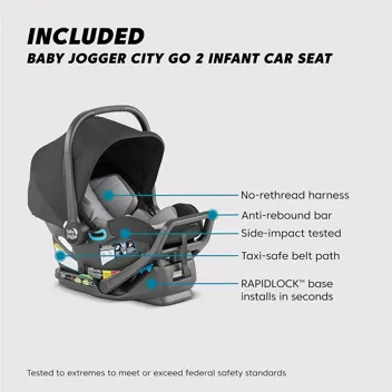 Baby Jogger City Select 2 Single-to-Double Modular Stroller, Flint Sage