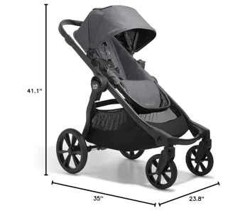 Baby Jogger City Select 2 Single-to-Double Modular Stroller, Flint Sage