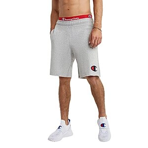 Powerblend Soft Fleece Shorts (Oxford Gray C Logo)