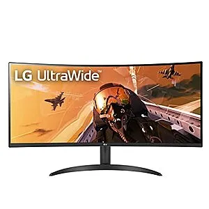 34WP60C-B 34-Inch 21:9 Curved UltraWide QHD (3440x1440) VA Display with sRGB 99% Color Gamut