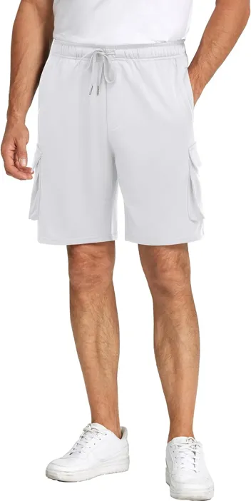 Coofandy Elastic Waist Drawstring Cargo Shorts