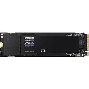 990 EVO SSD 2TB, PCIe 5.0 x2 M.2 2280, Speeds Up-to 5,000MB/s 209.99