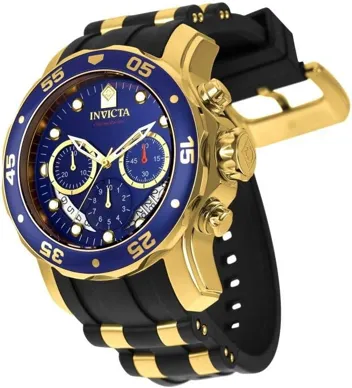 6983 Pro Diver Collection Chronograph Blue Dial Black Polyurethane Watch