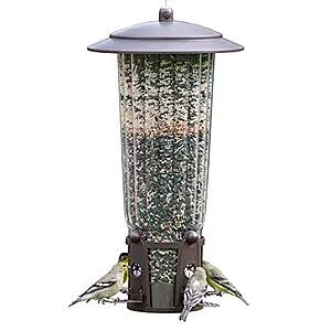 334-1SR Squirrel-Be-Gone Max Large Wild Bird Feeder, 4LB Seed Capacity