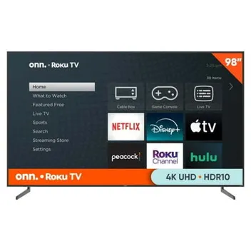 onn. 97.5" 4K UHD LED Roku Smart HDTV (100146865)