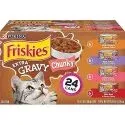 Friskies 5.5oz Gravy Wet Cat Food Variety Pack (24-Count)