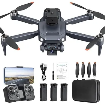 Hytobp P8 Pro Brushless Motor 1080p Foldable Camera Drone Kit (3-Batteries)