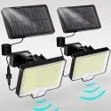 Auderwin 2600LM 294-LED Motion Sensor Solar Security Lights