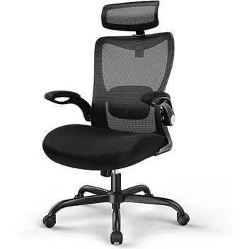 ErGear Ergonomic Office Chair w/ 2'' Adjustable Lumbar Support & Flip-Up Armrests