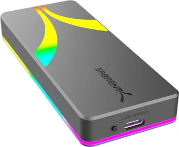 Sabrent RGB M.2 SATA/NVMe Solid State Drive Enclosure