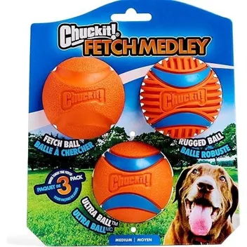 Chuckit Dog Fetch Medley Ultra Rugged Ball Toy (Medium, )