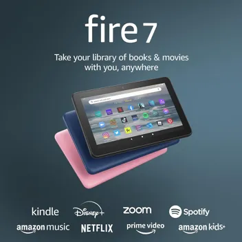 Fire 7 32GB Quad-core 7" 1024x600 Tablet (12th Gen, Latest)