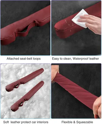 Homaupt Leather Car Seat Gap Filler