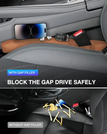 Homaupt Leather Car Seat Gap Filler