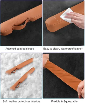 Homaupt Leather Car Seat Gap Filler