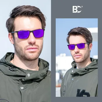 BIRCEN Mens Sunglasses Polarized UV Protection: Classic Shades for Men Driving Fishing with Al-Mg Metal Frame