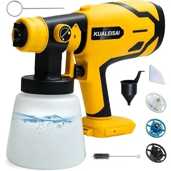 Kualeisai HVLP Spray Paint Gun (Requires 20V Max Dewalt Battery)