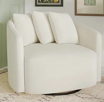 Beautiful by Drew Barrymore Drew Chair (Cream Boucle)