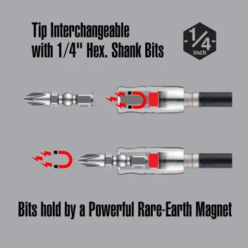 Vessel Ball Grip Ratchet Interchangeable Screwdriver