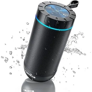 Comiso 15W 360-Surround Waterproof Bluetooth Portable Speaker