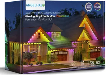 Angelhalo 100ft 72-LED RGBWWAI Color Permanent Outdoor Lights Pro