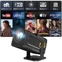 Xgody Gimbal5 Native 1080p Auto Keyston 12000lm Smart Mini Projector