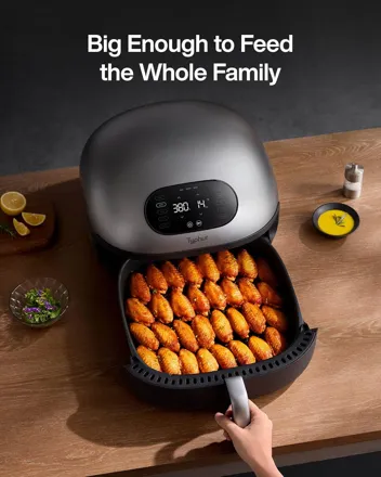 Dome 5.6qt Self-Cleaning Air Fryer with Ceramic Coated Basket