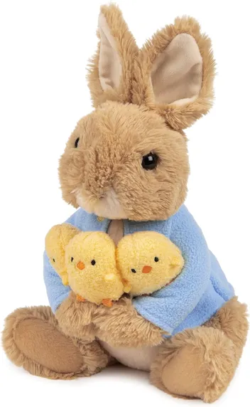 GUND Beatrix Potter Peter Rabbit Holding Chicks Plush