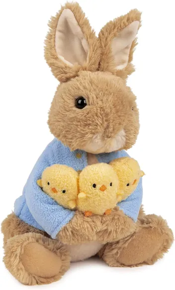 GUND Beatrix Potter Peter Rabbit Holding Chicks Plush