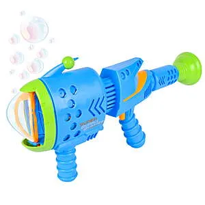 Play Day Light Up Bubble Blowing Bazooka Includes Bubble Solution