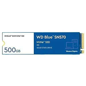 Blue 500GB SN570 Gen3 x4 NVMe SSD 29.71