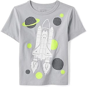 The Children’s Place Baby Toddler Boys Short Sleeve 100% Cotton Graphic T-Shirts