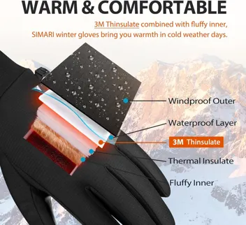 Simari Thinsulate Touchscreen Winter Gloves