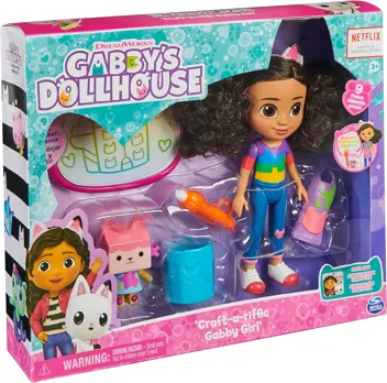 Gabby's Dollhouse, 8-inch Gabby Girl Doll (Travel Edition)