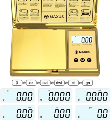 Maxus Precision Digital Pocket Scale (200g x 0.01g)