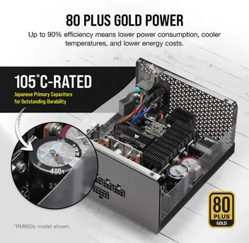 RM750x Shift - 750W 80+ Gold, Fully Modular, ATX 3.0 & PCIe 5.0, 10 Year Warranty, A Tier PSU - (Amazon/Newegg)