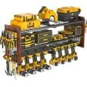 Vimiroo 3-Tier 8-Drill Extension Wall Mounted Power Tool Organizer Shelf