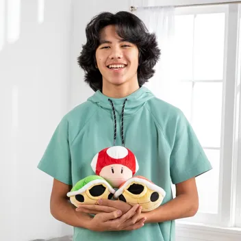 Club Mocchi-Mocchi Super Mario Mushroom Plushie, 6 Inch