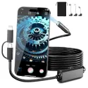 Caupureye AN112 HD USB Endoscope Snake Camera w/ 8 Adjustable Lights