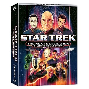 4-Movie Star Trek: The Next Generation Motion Picture Collection (4K UHD + Blu-Ray + Digital Copy)