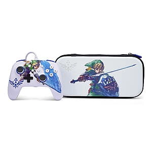 PowerA Enhanced Wired Controller w/ Slim Case for Nintendo Switch (Master Sword)