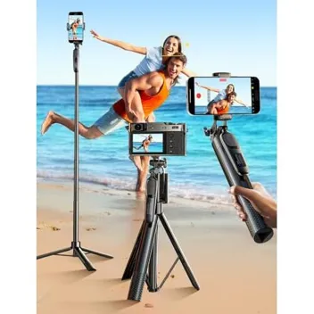 Lisen 5-in-1 67" Smartphone Selfie Stick & Tripod with Remote Shutter