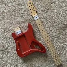 Travelcaster Deluxe Electric Travel Guitar Fiesta Red