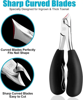 New Huing Podiatrist Toenail Clippers, Professional Thick & Ingrown Toe Nail Clippers & Seniors