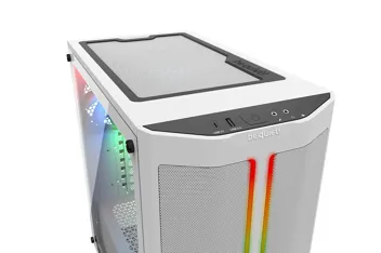 Pure Base 500DX ATX Midi Tower PC case | ARGB | 3 Pre-Installed Pure Wings 2 Fans | Tempered Glass Window | White | BGW38