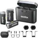 Godox WEC Kit2 656ft Range 2x Transmitter Wireless Lavalier Microphone Kit