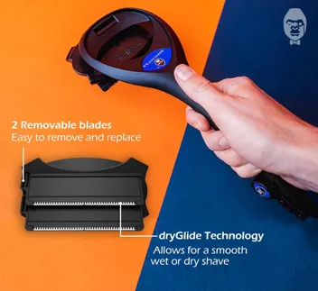 baKblade 2.0 Back Shavers : The DIY Back Hair Shaver with Safety Blade Technology & Ergonomic Handle